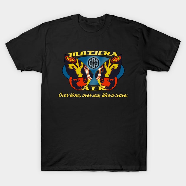 Mothra Airlines T-Shirt by Turbo Mecha Giant Dino